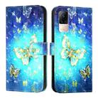 For Xiaomi Civi 1S 3D Painting Horizontal Flip Leather Phone Case(Golden Butterfly) - 2