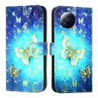 For Xiaomi Civi 3 3D Painting Horizontal Flip Leather Phone Case(Golden Butterfly) - 2