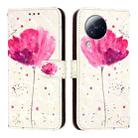 For Xiaomi Civi 3 3D Painting Horizontal Flip Leather Phone Case(Flower) - 2