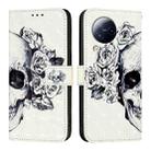 For Xiaomi Civi 3 3D Painting Horizontal Flip Leather Phone Case(Skull) - 2