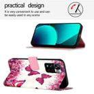 For Xiaomi Poco X4 NFC 3D Painting Horizontal Flip Leather Phone Case(Rose Butterfly) - 3