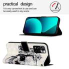 For Xiaomi Poco X4 NFC 3D Painting Horizontal Flip Leather Phone Case(Skull) - 3