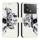 For Xiaomi Poco X6 Neo Global 3D Painting Horizontal Flip Leather Phone Case(Skull) - 2