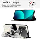 For Xiaomi Poco X6 Neo Global 3D Painting Horizontal Flip Leather Phone Case(Skull) - 3