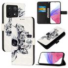 For Xiaomi 14T 3D Painting Horizontal Flip Leather Phone Case(Skull) - 1