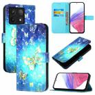 For Xiaomi 14T Pro 3D Painting Horizontal Flip Leather Phone Case(Golden Butterfly) - 1