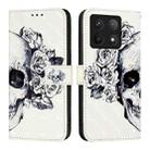 For Xiaomi 14T Pro 3D Painting Horizontal Flip Leather Phone Case(Skull) - 2