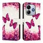 For Xiaomi Poco M7 Pro 5G 3D Painting Horizontal Flip Leather Phone Case(Rose Butterfly) - 2