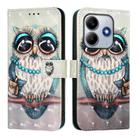 For Xiaomi Poco M7 Pro 5G 3D Painting Horizontal Flip Leather Phone Case(Grey Owl) - 2