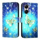 For Xiaomi Poco X7 Pro 5G 3D Painting Horizontal Flip Leather Phone Case(Golden Butterfly) - 2