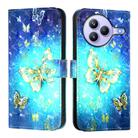 For Xiaomi Civi 5 Pro 3D Painting Horizontal Flip Leather Phone Case(Golden Butterfly) - 2