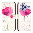 For Xiaomi Civi 5 Pro 3D Painting Horizontal Flip Leather Phone Case(Flower) - 2