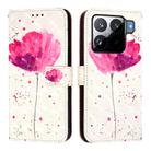For Xiaomi 15S Pro 3D Painting Horizontal Flip Leather Phone Case(Flower) - 2
