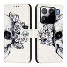 For Xiaomi 15S Pro 3D Painting Horizontal Flip Leather Phone Case(Skull) - 2