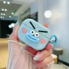 For AirPods Pro 2 Fresh 3D Emoji Pattern Skin Feel Earbuds Box PC Case(Blue) - 2