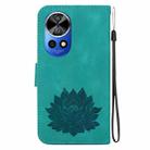 For Huawei nova 12 Pro / nova 12 Ultra Lotus Embossed Leather Phone Case(Green) - 3