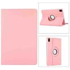 For Huawei MatePad SE 11 360 Degree Rotation Litchi Texture Leather Tablet Case(Pink) - 1