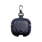 For Redmi Buds 6 Active Edition Business Leather Earphone Protective Case with Hook(Blue) - 1