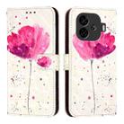 For vivo iQOO Z9 / iQOO Z9 Turbo 3D Painting Horizontal Flip Leather Phone Case(Flower) - 2