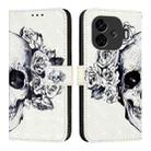 For vivo iQOO Z9 / iQOO Z9 Turbo 3D Painting Horizontal Flip Leather Phone Case(Skull) - 2