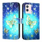 For vivo S10e 5G / V23e 4G / 5G / Y75 4G 3D Painting Horizontal Flip Leather Phone Case(Golden Butterfly) - 2