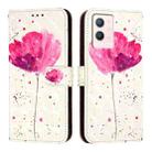 For vivo S10e 5G / V23e 4G / 5G / Y75 4G 3D Painting Horizontal Flip Leather Phone Case(Flower) - 2