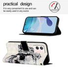 For vivo S10e 5G / V23e 4G / 5G / Y75 4G 3D Painting Horizontal Flip Leather Phone Case(Skull) - 3