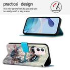 For vivo S10e 5G / V23e 4G / 5G / Y75 4G 3D Painting Horizontal Flip Leather Phone Case(Grey Owl) - 3