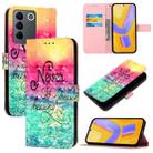 For vivo V27 Global / V27 Pro Global 3D Painting Horizontal Flip Leather Phone Case(Chasing Dreams) - 1