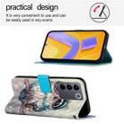 For vivo V27 Global / V27 Pro Global 3D Painting Horizontal Flip Leather Phone Case(Grey Owl) - 3