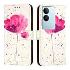 For vivo V29 5G Global / V29 Pro 3D Painting Horizontal Flip Leather Phone Case(Flower) - 2