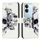 For vivo V29 5G Global / V29 Pro 3D Painting Horizontal Flip Leather Phone Case(Skull) - 2