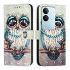 For vivo V29 5G Global / V29 Pro 3D Painting Horizontal Flip Leather Phone Case(Grey Owl) - 2