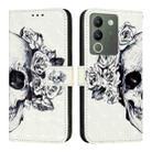 For vivo V29e / Y200 / V30 Lite 5G Global 3D Painting Horizontal Flip Leather Phone Case(Skull) - 2