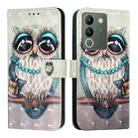 For vivo V29e / Y200 / V30 Lite 5G Global 3D Painting Horizontal Flip Leather Phone Case(Grey Owl) - 2