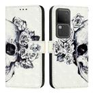 For vivo V30 5G Global / V30 Pro 5G Global 3D Painting Horizontal Flip Leather Phone Case(Skull) - 2