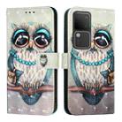 For vivo V30 5G Global / V30 Pro 5G Global 3D Painting Horizontal Flip Leather Phone Case(Grey Owl) - 2