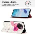 For vivo V30e Global 3D Painting Horizontal Flip Leather Phone Case(Flower) - 3