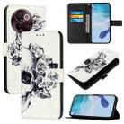 For vivo V30e Global 3D Painting Horizontal Flip Leather Phone Case(Skull) - 1