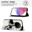 For vivo X100 3D Painting Horizontal Flip Leather Phone Case(Skull) - 3