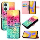 For vivo Y03 Global 3D Painting Horizontal Flip Leather Phone Case(Chasing Dreams) - 1