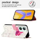 For vivo Y03 Global 3D Painting Horizontal Flip Leather Phone Case(Flower) - 3