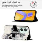 For vivo Y03 Global 3D Painting Horizontal Flip Leather Phone Case(Skull) - 3