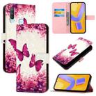 For vivo Y17 / Y15 / Y12 / Y11 3D Painting Horizontal Flip Leather Phone Case(Rose Butterfly) - 1