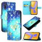 For vivo Y19 / U3 / Y5s / Z5i / U20 3D Painting Horizontal Flip Leather Phone Case(Golden Butterfly) - 1