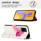 For vivo Y33s 4G Global / Y21 / Y21s / Y21t 3D Painting Horizontal Flip Leather Phone Case(Flower) - 3