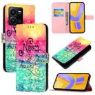 For vivo Y35 4G / Y22 / Y22s / Y77 Global 3D Painting Horizontal Flip Leather Phone Case(Chasing Dreams) - 1
