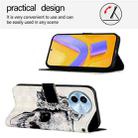 For vivo Y38 3D Painting Horizontal Flip Leather Phone Case(Skull) - 3