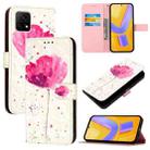 For vivo Y52s / iQOO U3 / Y31s 5G 3D Painting Horizontal Flip Leather Phone Case(Flower) - 1