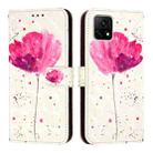 For vivo Y52s / iQOO U3 / Y31s 5G 3D Painting Horizontal Flip Leather Phone Case(Flower) - 2